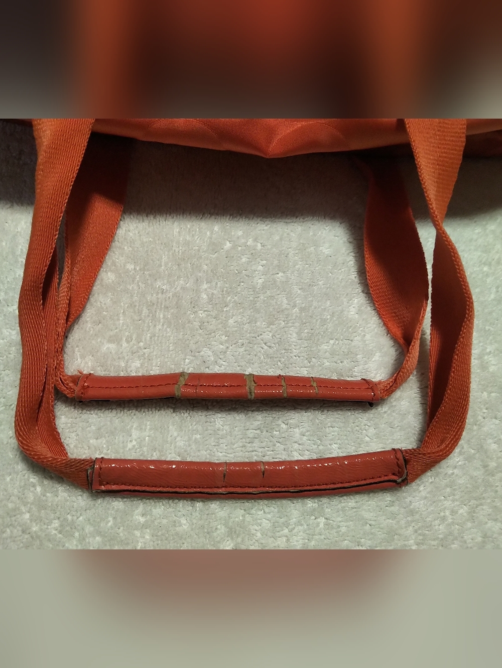 Authentic Coach CC Signature Orange Duffle Bag - Picture 10 of 11